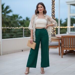 NWOT- Bandeau— Ivory Wool-Blend Knit Bandeau